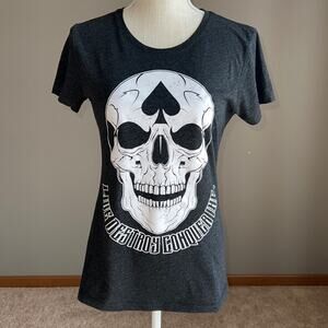 Skull Woman’s Short Sleeve T-Shirt -Live Destroy Conquer